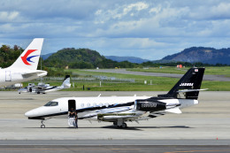 Gambardierさんが、岡山空港で撮影したグラフィック Citation Latitude(680A)の航空フォト（飛行機 写真・画像）