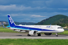 みどさんが、岡山空港で撮影した全日空 A321-272Nの航空フォト（飛行機 写真・画像）