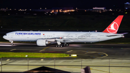 Huang ChengJenさんが、台湾桃園国際空港で撮影したターキッシュ・エアラインズ 777-3F2/ERの航空フォト（飛行機 写真・画像）