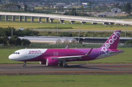 山形銀つばさんが、仙台空港で撮影したピーチ A320-251Nの航空フォト（飛行機 写真・画像）