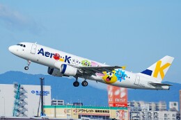 michikoさんが、福岡空港で撮影したエアロK A320-214の航空フォト（飛行機 写真・画像）
