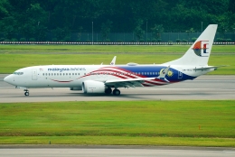 SFJ_capさんが、シンガポール・チャンギ国際空港で撮影したマレーシア航空 737-8-MAXの航空フォト（飛行機 写真・画像）