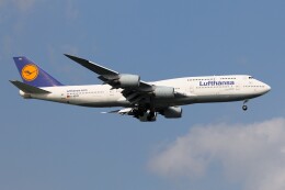 フッ軽の極美さんが、シンガポール・チャンギ国際空港で撮影したルフトハンザドイツ航空 747-830の航空フォト（飛行機 写真・画像）