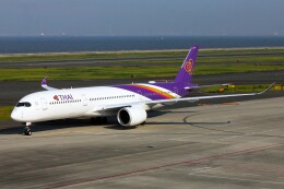 フッ軽の極美さんが、中部国際空港で撮影したタイ国際航空 A350-941の航空フォト（飛行機 写真・画像）