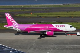 フッ軽の極美さんが、中部国際空港で撮影したピーチ A320-214の航空フォト（飛行機 写真・画像）