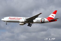 tassさんが、成田国際空港で撮影したオーストリア航空 777-2Q8/ERの航空フォト（飛行機 写真・画像）