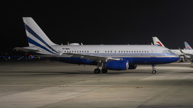 Satsumania777さんが、福岡空港で撮影したラスベガス サンズ A319-133CJの航空フォト（飛行機 写真・画像）