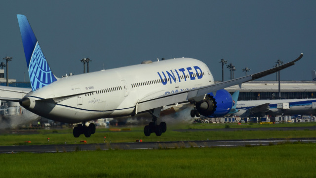 パンダさんが、成田国際空港で撮影したユナイテッド航空 787-9の航空フォト（飛行機 写真・画像）