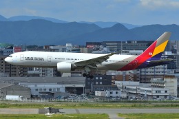 N.tomoさんが、福岡空港で撮影したアシアナ航空 777-28E/ERの航空フォト（飛行機 写真・画像）