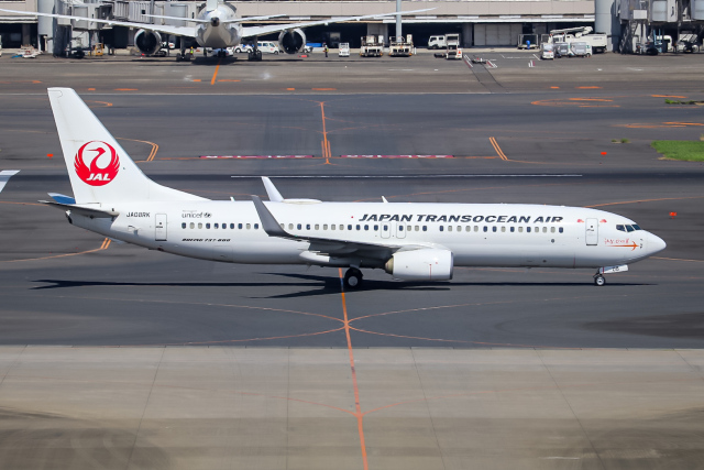 Y.Dさんが、羽田空港で撮影した日本トランスオーシャン航空 737-8Q3の航空フォト（飛行機 写真・画像）