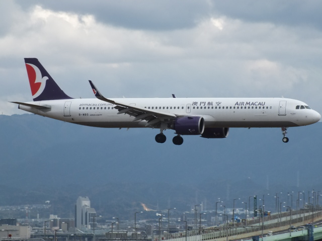 Y@RJGGさんが、関西国際空港で撮影したマカオ航空 A321-271NXの航空フォト（飛行機 写真・画像）