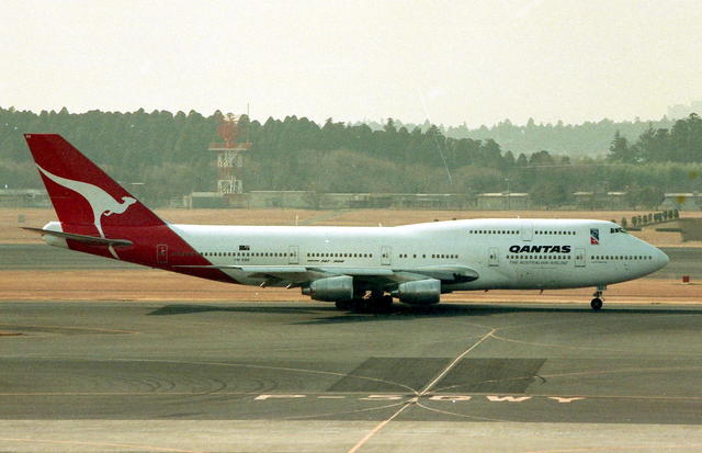 カンタス航空 Airlinertags B747-300 誕生日番号0428 カンタス航空 Airlinertags B747-300 誕生日番号0428（カンタス