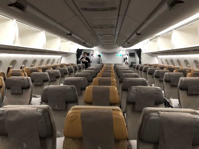 SQ478 SIN/JNB/CPT A350-900 Economy class - シンガポール航空