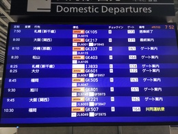 写真の種類:出発空港での写真