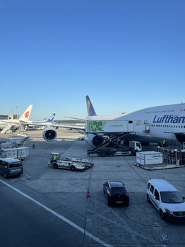写真の種類:出発空港での写真