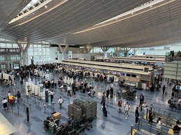 写真の種類:出発空港での写真
