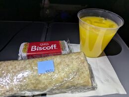 写真の種類:機内食・ドリンク