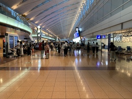 写真の種類:出発空港での写真