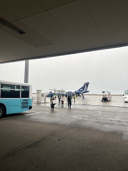 写真の種類:到着空港での写真