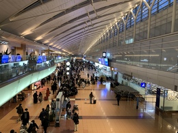写真の種類:出発空港での写真