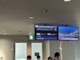 写真の種類:出発空港での写真