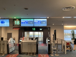 写真の種類:出発空港での写真