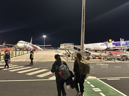 写真の種類:出発空港での写真