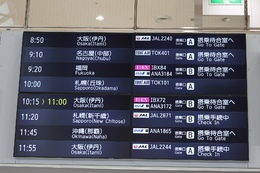 写真の種類:出発空港での写真