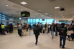 写真の種類:出発空港での写真