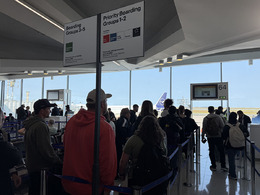 写真の種類:出発空港での写真