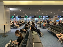写真の種類:出発空港での写真