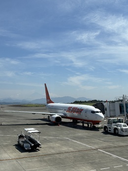 写真の種類:出発空港での写真